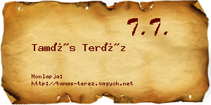 Tamás Teréz névjegykártya